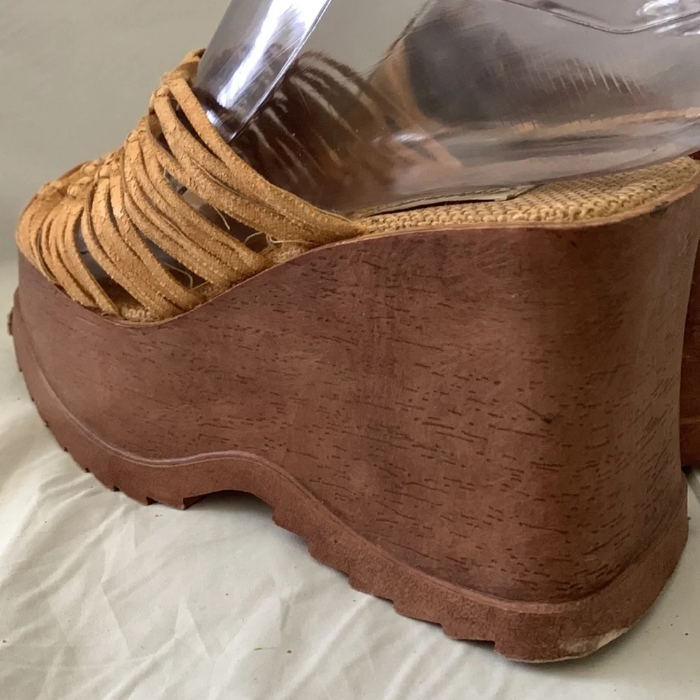 90’s/Y2K Vintage Chunky Platform Sandals/Mules - Picture 6 of 10